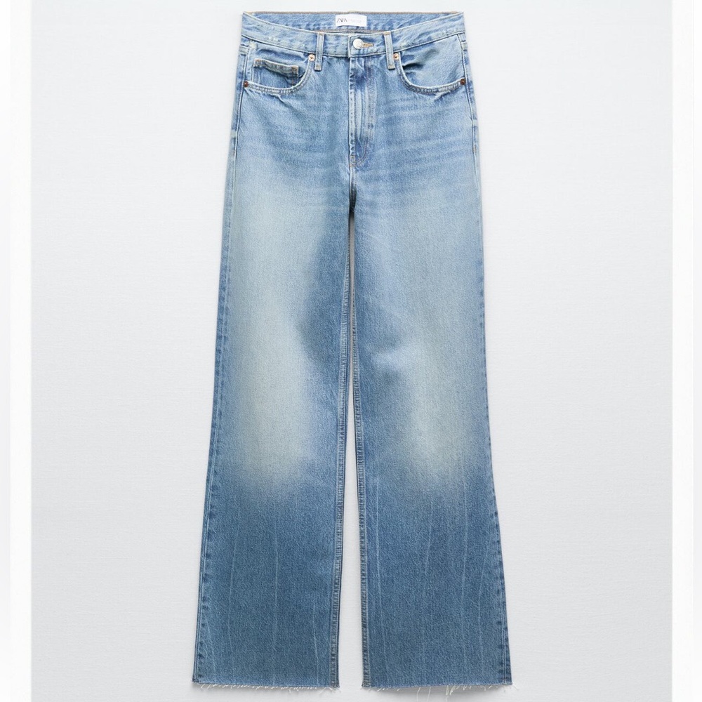 Zara TRF Wide Leg Jeans Size 12